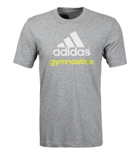 Koszulka adidas gymnastics męska popielata T1000M
