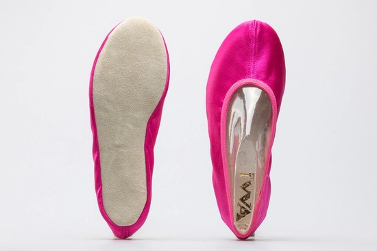 Baletki gimnastyczne IWA 45 cyklamenowe