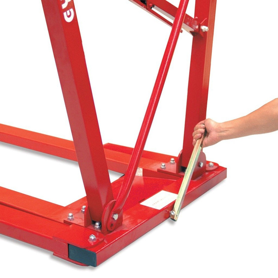 Compact asymmetric bars - folding feet - with transport trolleys (3345)