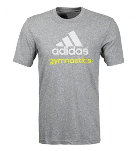 Koszulka adidas gymnastics męska popielata T1000M