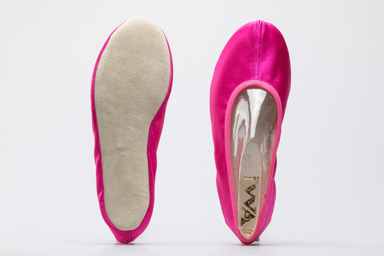 Baletki gimnastyczne IWA 45 cyklamenowe